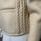 Cream Pure New Wool Blazer/Jacket Sz-Medium