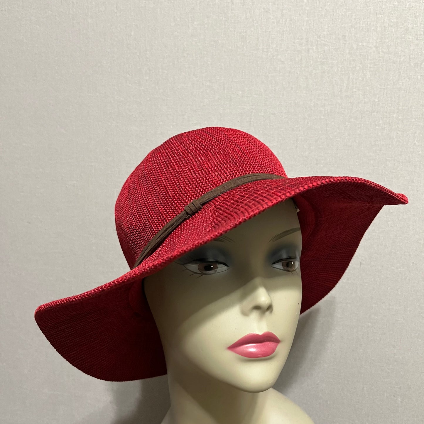 Olsenboye Red Toned Foldable Floppy Hat