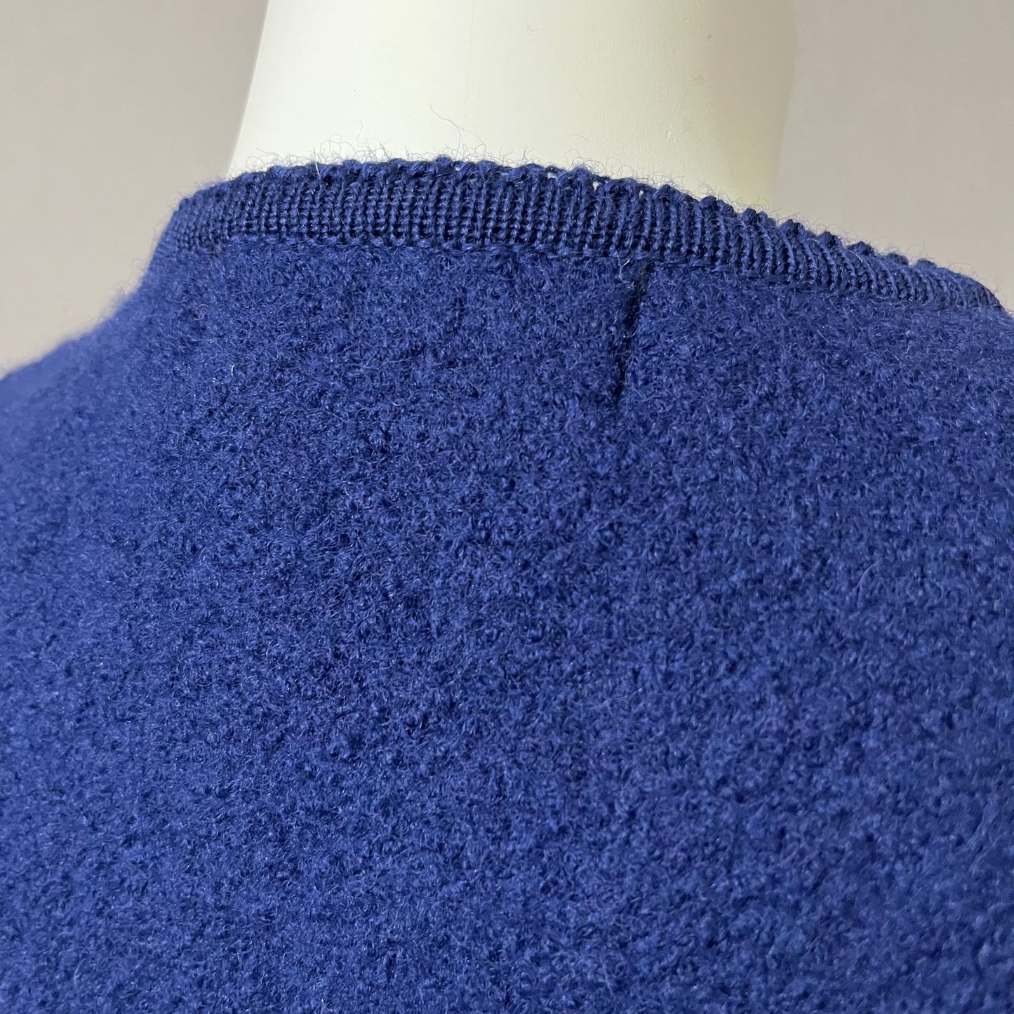 Vintage Field Manor Blue Boiled Wool Sweater Sz-14