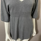 Cashmere Elena Solano V-Neck  Peplum Sweater Sz-Medium