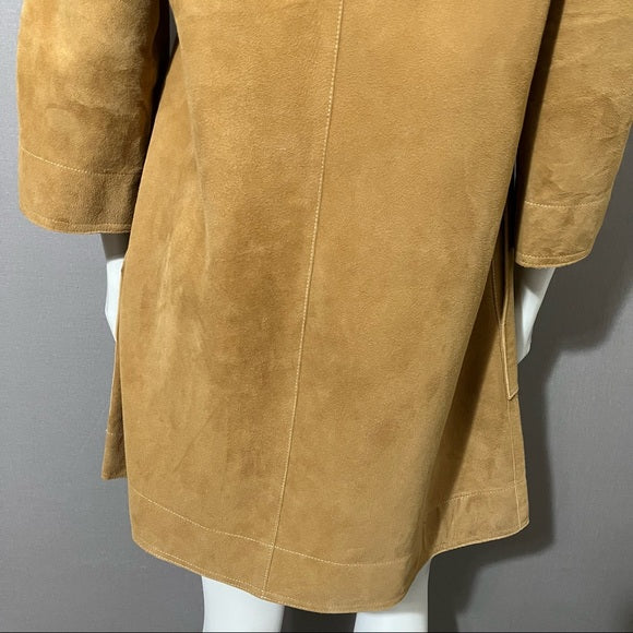 Vintage Rare Bonnie Cashin Sills Camel Suede | Leather Mod Style Jacket Sz-Small
