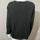 Leslie Fay Black With Sequin Detail Button Front Cardigan Sz- Xtra Large