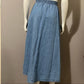 Vintage Saint Germain Cotton Denim Midi Skirt Sz-Xtra Large