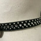 Christine Alexander Black Western Swarovski Crystals Bling Belt