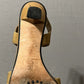 Stuart Weitzman Tan Open Toe Ankle Strap Kitten Heels Sz-6 M