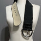 WHBM Black With Stud Patent Leather Lining Belt Sz-Small/Medium