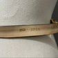 Vintage Accessocraft Taupe Double XX Skinny Leather Adjustable Belt