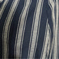 Vivi by Violet Weekend Ruffle Collar Navy Cotton Striped Dress Sz-Medium