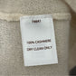 Tesori Cream 100% Cashmere Sweater Vest Sz-Large
