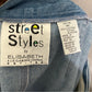 Vintage Liz Claiborne Denim Front Inverted Pleat Denim Cotton Midi Skirt Sz-14P
