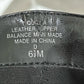 Enzo Angiolini Black Leather Square Toe Ankle Platform Boot Sz- 6 1/2M