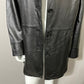 III State Black Longline Leather Jacket Sz-1X