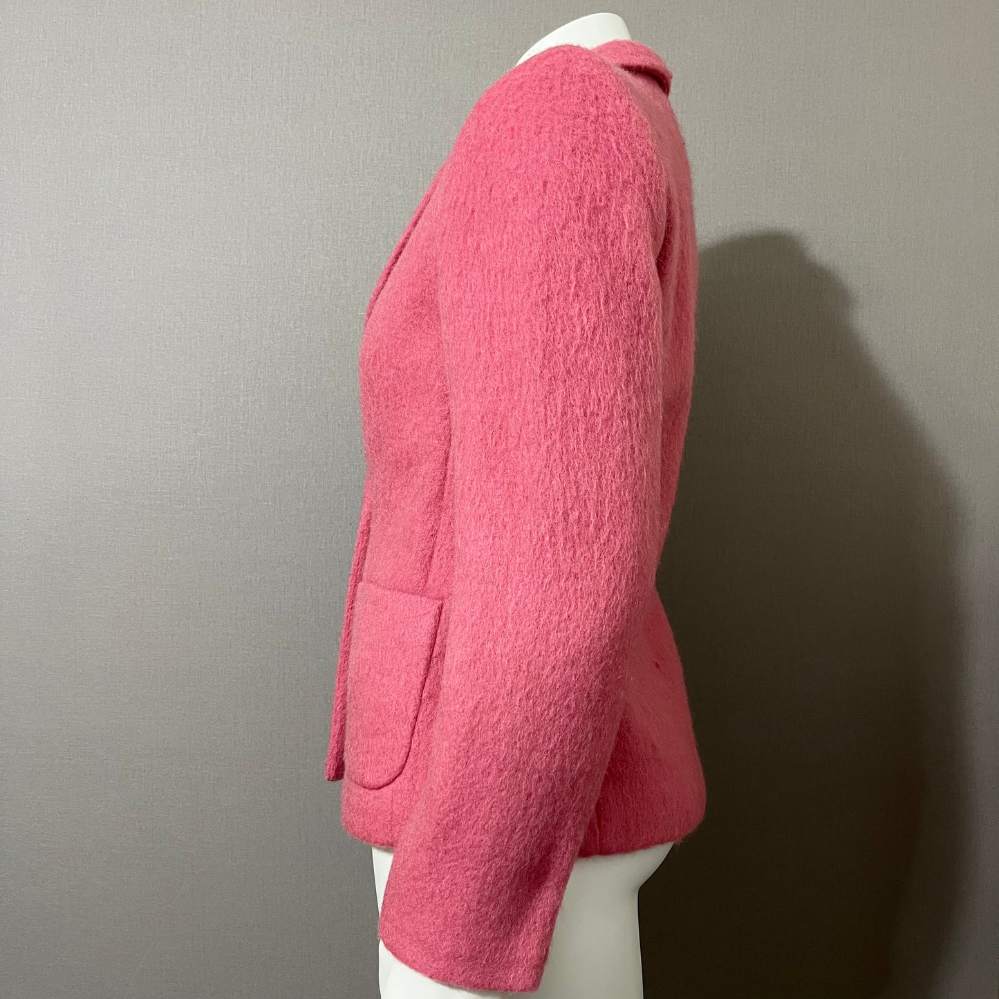 Josephine Chaus Pink Mohair/Wool Blend Blazer Sz-4