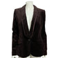Anne Taylor Loft Brown Velvet Cotton Blazer Size 10