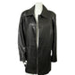III State Black Longline Leather Jacket Sz-1X