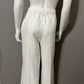 Tommy Bahama White 100% Linen Drawstring Cropped Pants Sz-Large
