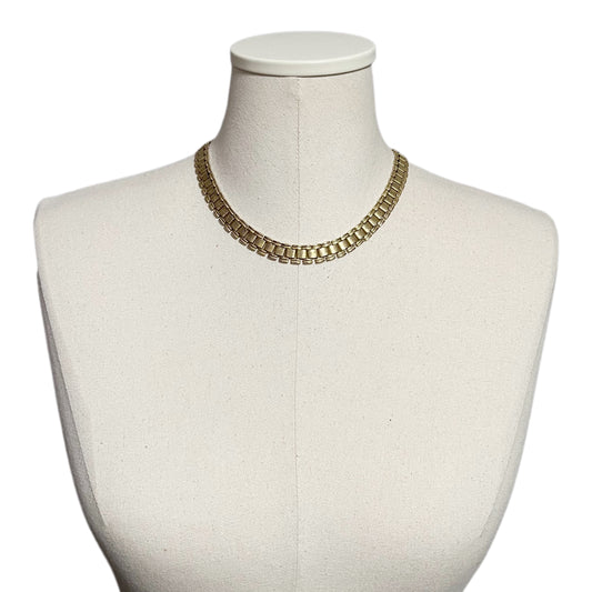 Vintage Gold Choker Style Necklace