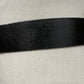 Vintage Alexis Kirk Black Leather Gold Buckle Sz-OS