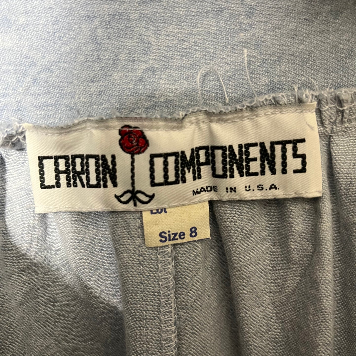 Vintage Caron Components Denim Jacket/Culottes 2pc Set Sz-Medium