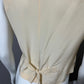 Vintage Kenar Studio Silk Embroidered Cream Vest Sz-Small