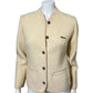 Cream Pure New Wool Blazer/Jacket Sz-Medium