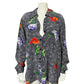 Silk Diane Von Furstenberg Floral Print Button Down Blouse Sz-Medium