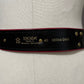 Vintage Rare Escada Roman Numeral Green Suede Leather Belt Sz-40