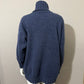Johnstons Cashmere Blue Marled Chunky Turtleneck Sweater Sz-Lg-XL
