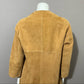 Vintage Rare Bonnie Cashin Sills Camel Suede | Leather Mod Style Jacket Sz-Small