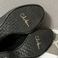 Cole Haan Black Slip On Suede Leather Mules Sz-6 1/2 B
