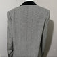 Evan Picone Black | White Houndstooth With Black Collar Wool Blazer Sz-16