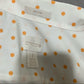 Chico’s Orange Polka-Dot Cotton Button Front Shirt Long Sleeve Sz 1 (Medium)