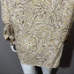 Jones New York Brown Leaf Print Cotton Button Front Shirt Sz-1X