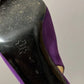 Bruno Magli Purple Sling Back Suede Leather Heels Sz-6 1/2 B