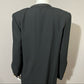 Vintage J.H. Collectibles Black 100% Wool Gold Button Front Blazer Sz-14 W