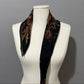 Ralph Lauren Fall Theme Brown Silk Scarf