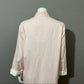 Vintage Miss Elaine Pink Polka Dot Cotton Zip Up Nightgown Sz-Medium