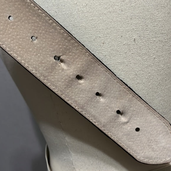 Chico’s Black Velvet Leather Gunmetal Gray Rhinestone Belt Sz-Small/Medium