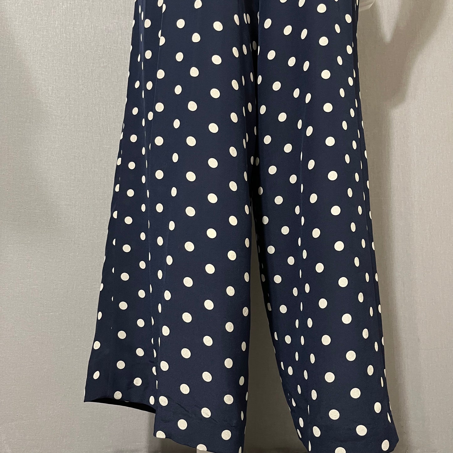 Ralph Lauren Purple Label Navy Blue Silk Drawstring Pants Sz-Medium