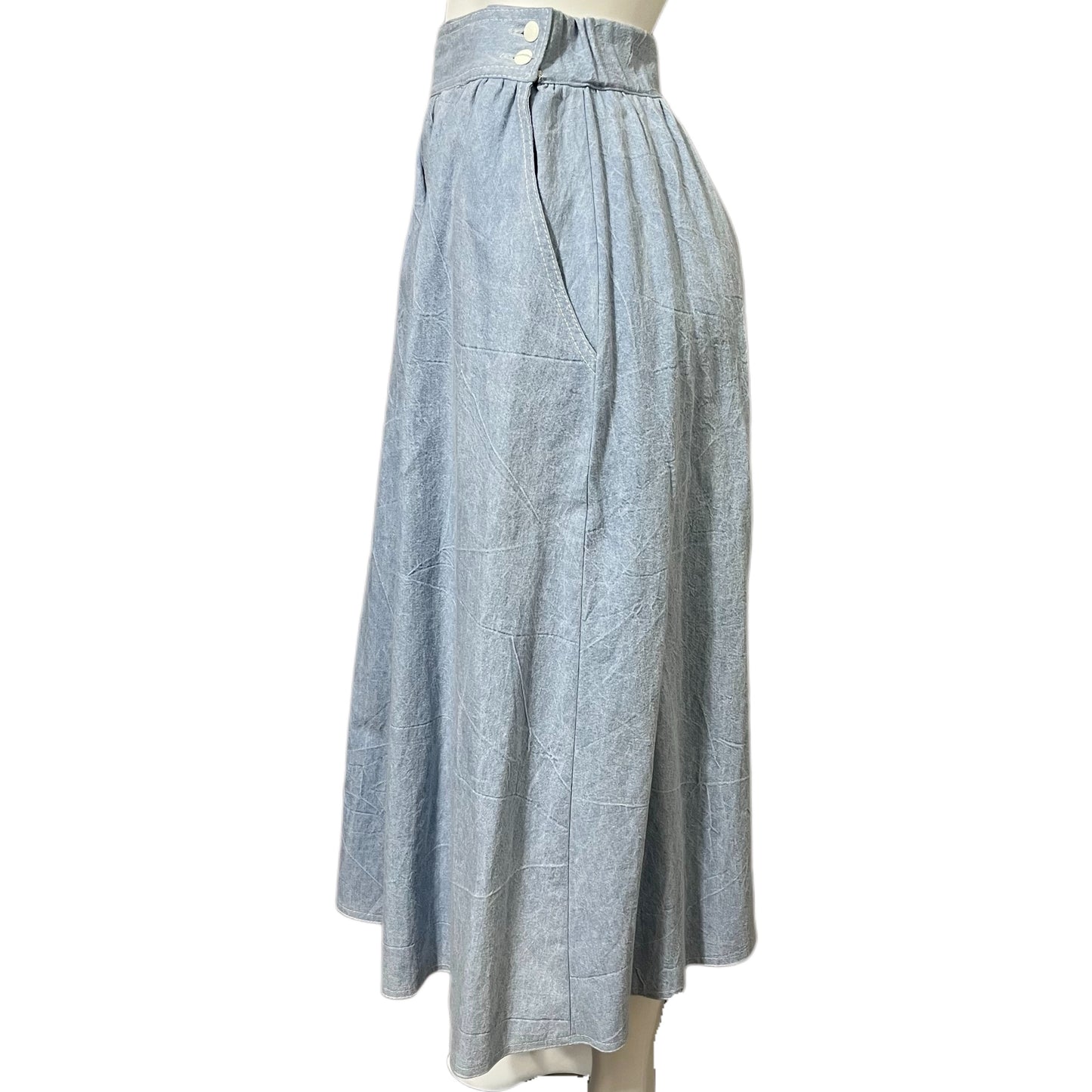 Vintage Caron Components Denim Jacket/Culottes 2pc Set Sz-Medium