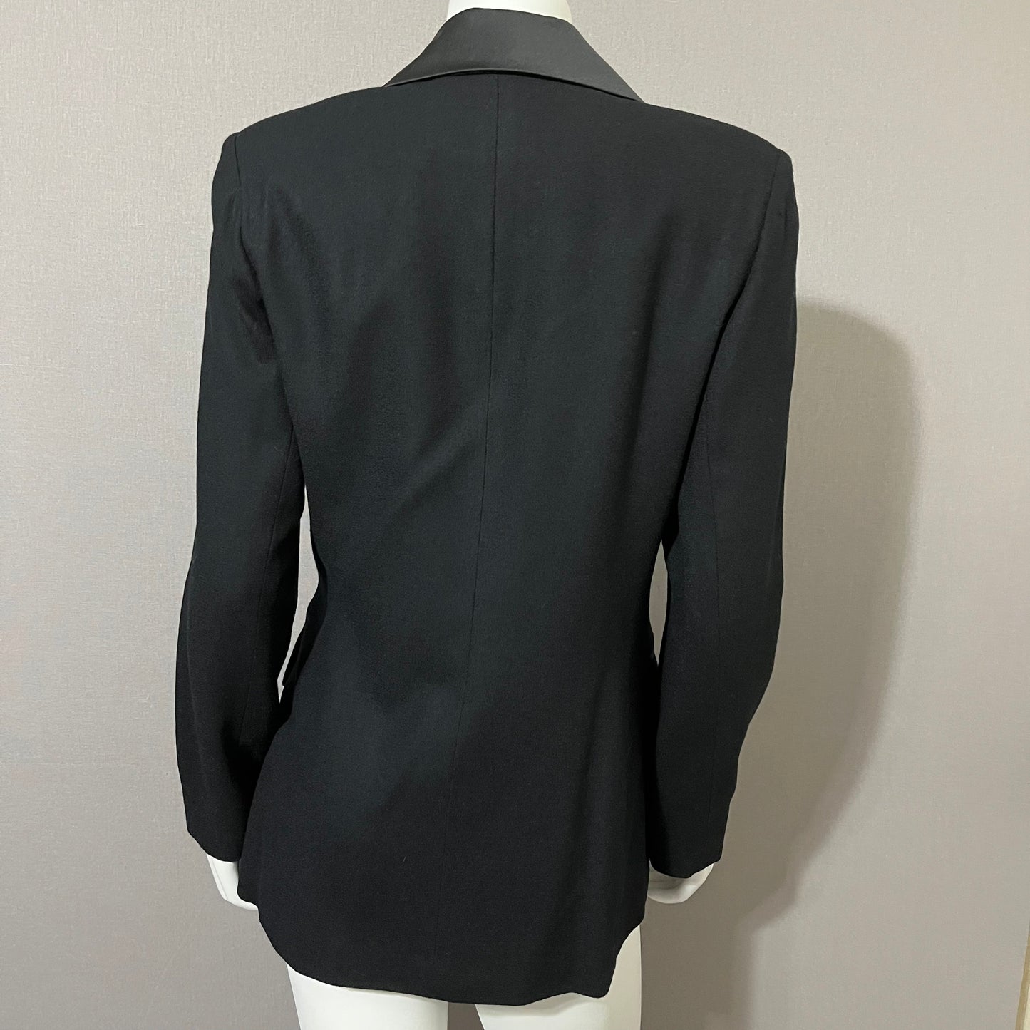 Vintage Rickie Freeman Black Wool Classy Blazer Sz-8