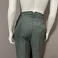 Debra DeRoo Green Silk/Linen Blend 2 Pc Pant Set Sz-Small