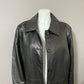 III State Black Longline Leather Jacket Sz-1X