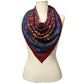 Multicolored Paisley Print Scarf
