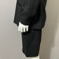 Vintage Black 2pc Wool Skirt Suit Set Sz-8