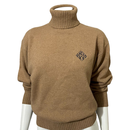 Ralph Lauren Camel Hair | Lambswool Turtleneck Sweater Sz- Small