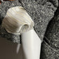 Emenegildo Zegna 100% Wool Herringbone Black/White Sport Jacket Sz-52R. Large/Xtra Large