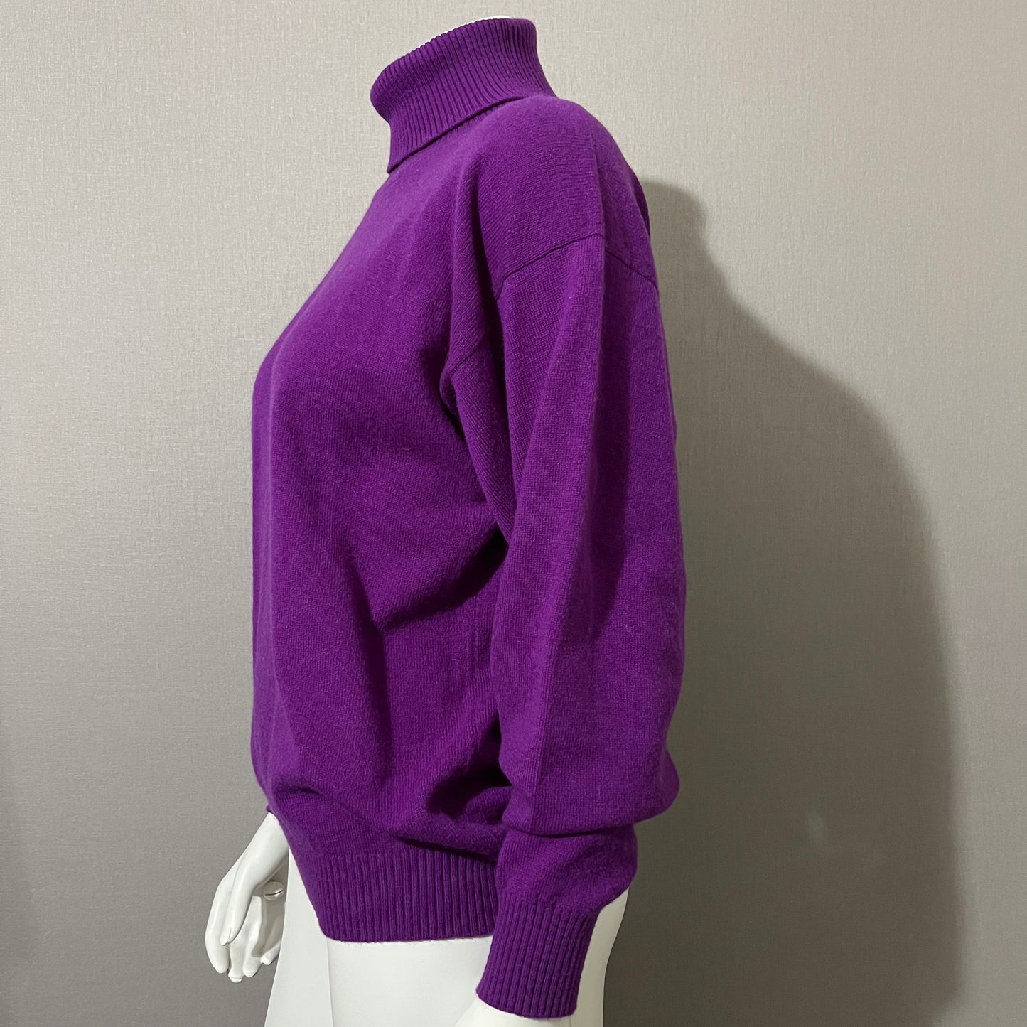 Vintage William Kasper 100% Pure Cashmere Turtleneck Sweater Sz-Medium