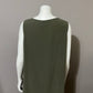 Eileen Fisher Sage Green 100% Silk Shift High Low Dress Sz-Large