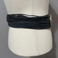 Vintage Escada Black Patent Leather With Strings Silver Hardware Belt Sz-40